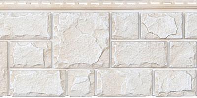 Цокольный сайдинг Я - фасад от Гранд Лайн - Коллекция Екатерининский камень, цвет Слоновая кость