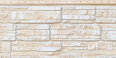 Цокольный сайдинг Я - фасад от Гранд Лайн - Коллекция Скала, цвет Слоновая кость