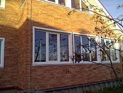 Объект д. Чепелево - отделка фасада цокольным сайдингом Nailite